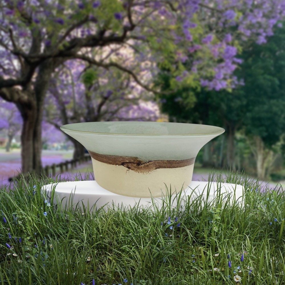 NWOT PartyLite Tranquility Bowl Multi Use Glass Bowl