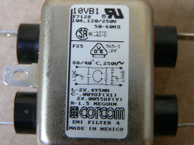 Corcom 10Vb1 Emi Filter