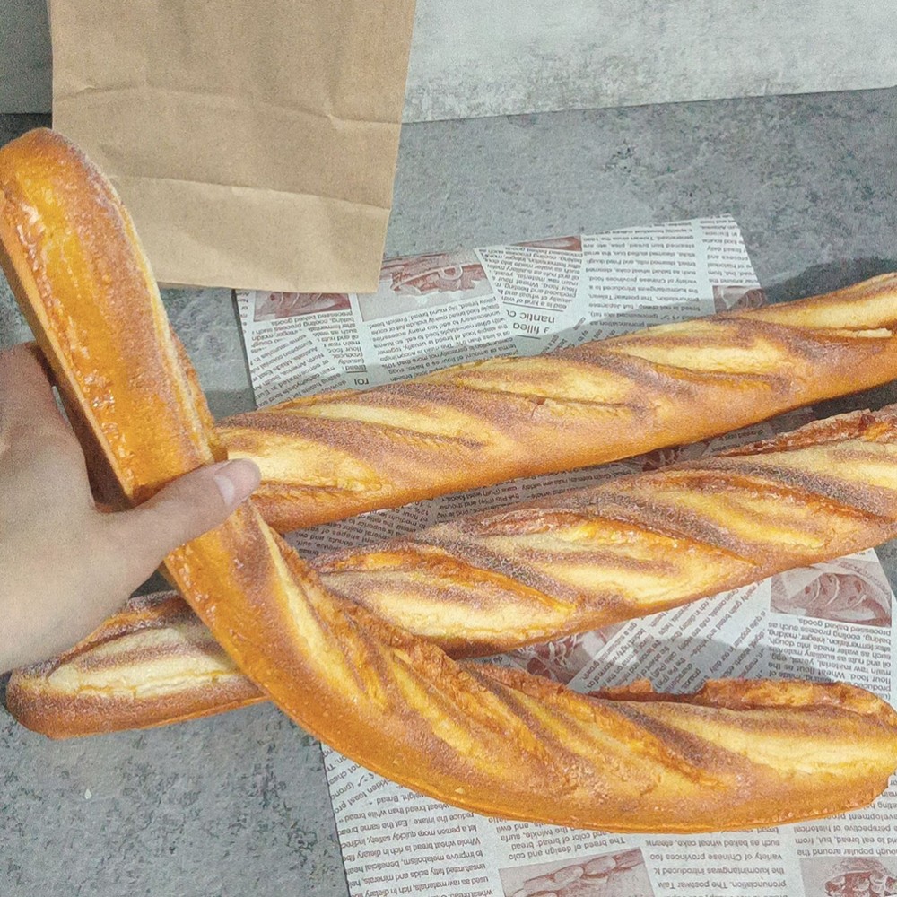Fake Bread Artificial Loaf Bread Simulation Food Model Decoration Kitchen Prop