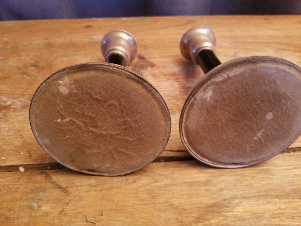 2 Vintage Antique Candlestick Holders