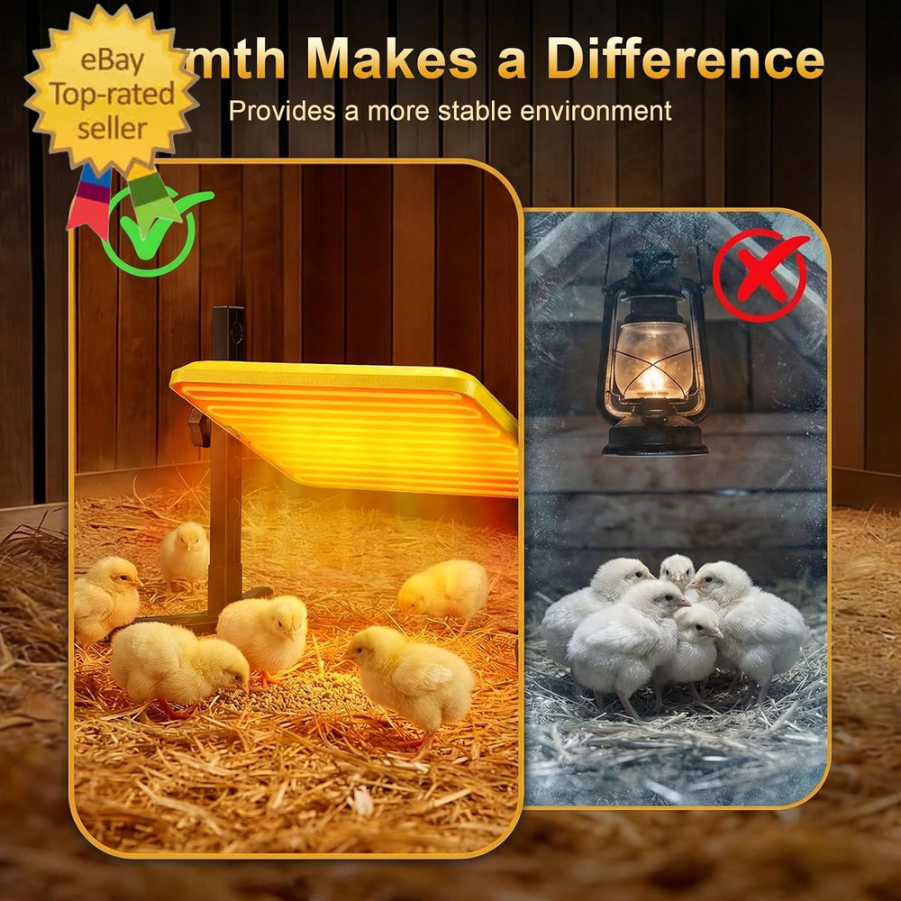 Smart Chick Brooder Plate - Energy Efficient Chick Heat Plate with Adjustable He