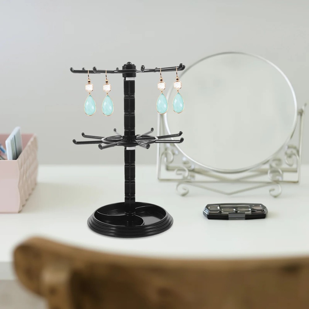Keychain Hanger Rotating Display Stand Fob Holder Rotatable