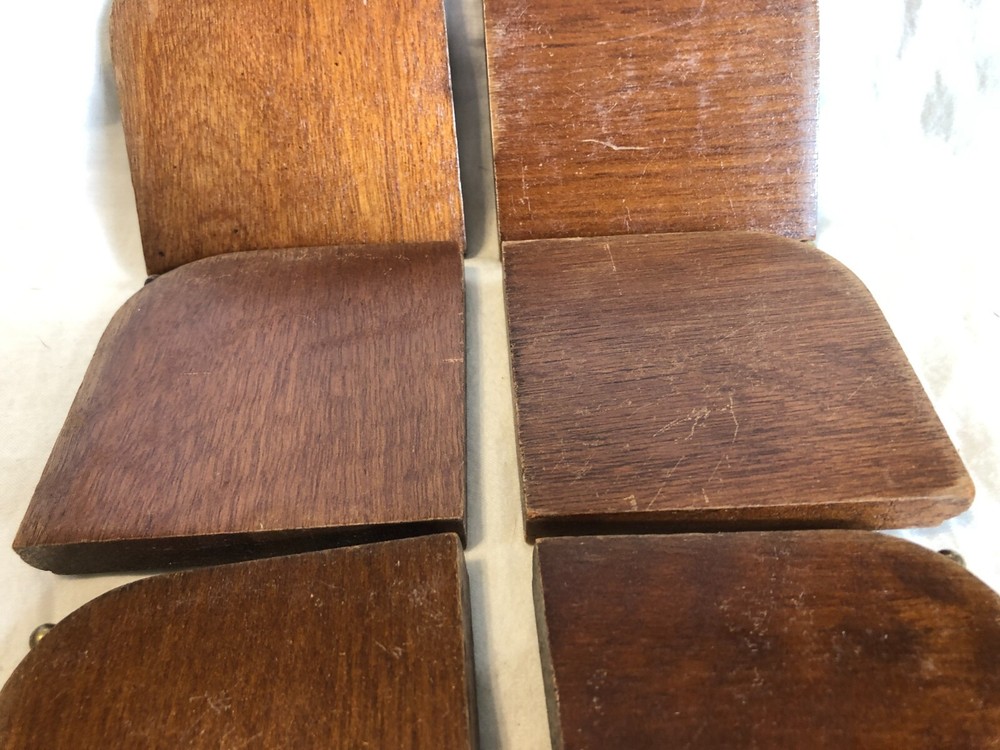 Coasters 6pc set with holder Vintage