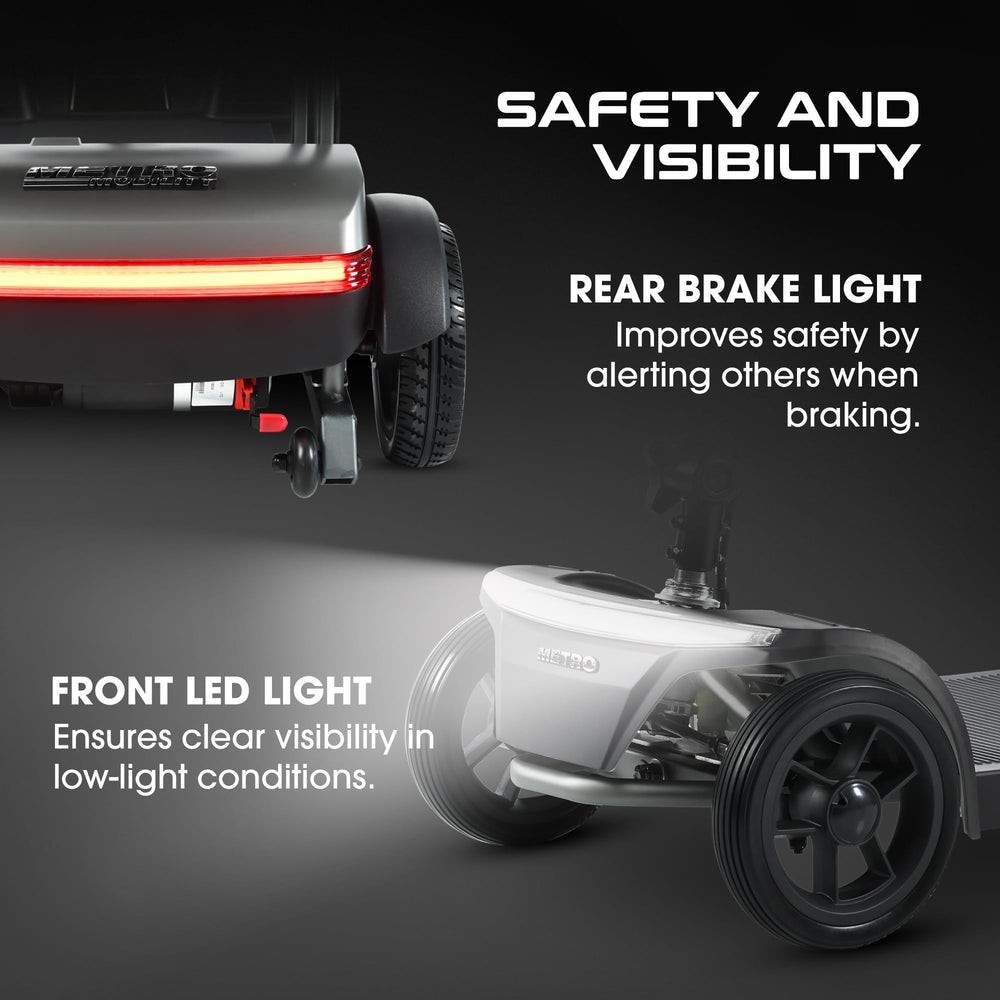 Metro Mobility AIR TRAVELLER Long Range Folding Electric Mobility Scooter