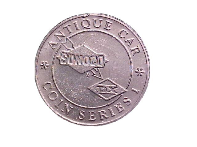 1908 STANLEY STEAMER SUNOCO ALUMINUM CAR TOKEN!-c2028xux