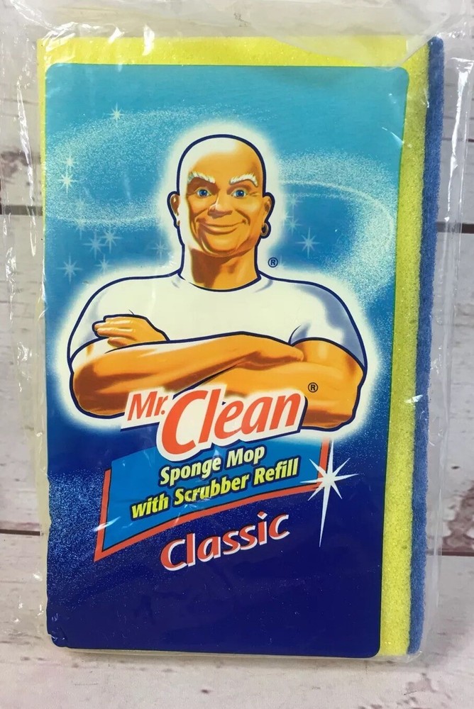 Mr Clean Classic Sponge Mop Refill With Scrubber