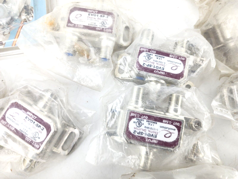 Lot of 25pcs Evolution Digital Cable Splitters 2 Way 4 Way COAX