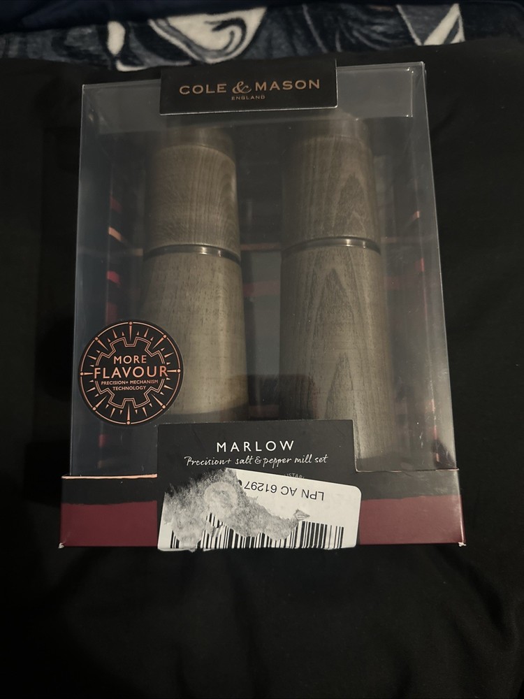 Cole & Mason 7 in. Marlow Grey Beech Salt & Pepper Mill Set