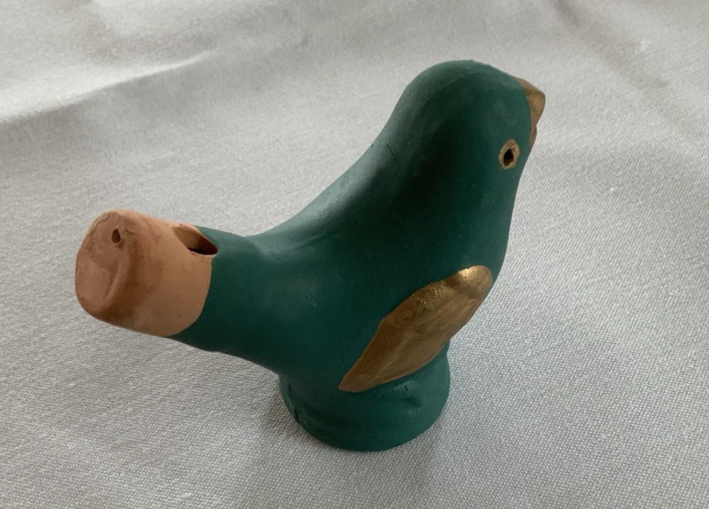 Peruvian Andean Clay Bird Whistle