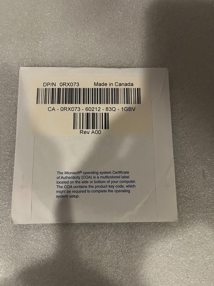 Dell Microsoft Windows XP Professional with Service Pack 2 Reinstallation CD
