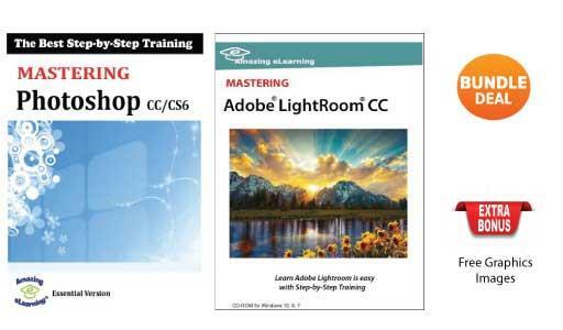Learn Adobe Photoshop CC/CS6 and Lightroom CC Bundle Training Course on USB