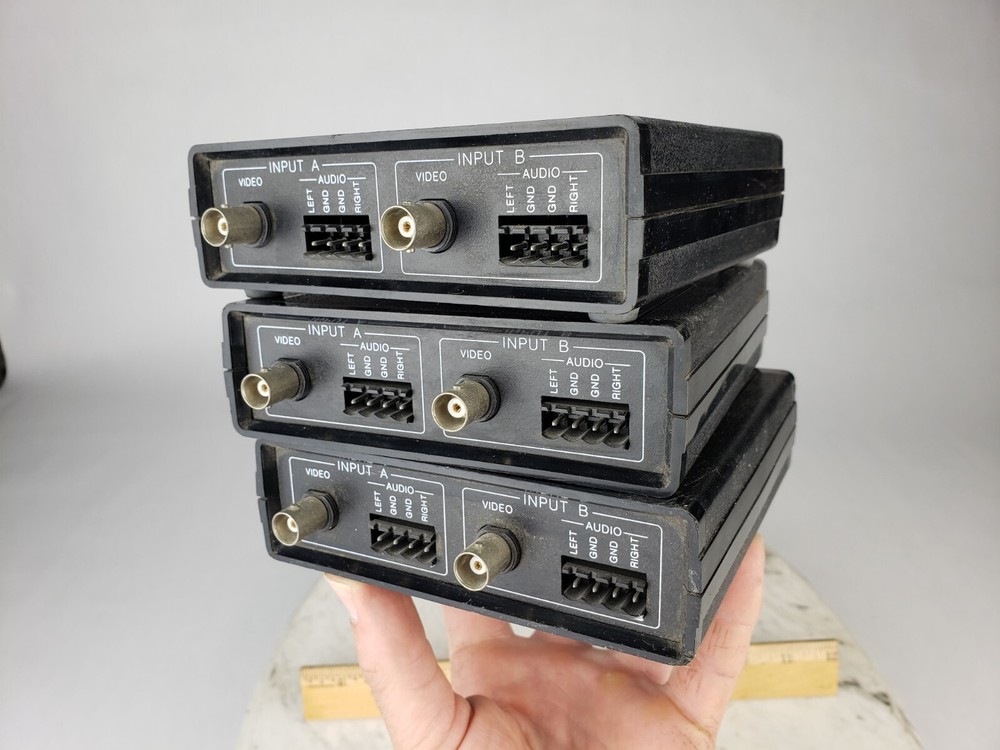 4x AMX AV2S Audio Video Switcher NTSC Sequential Security Camera CCTV 12 Volts