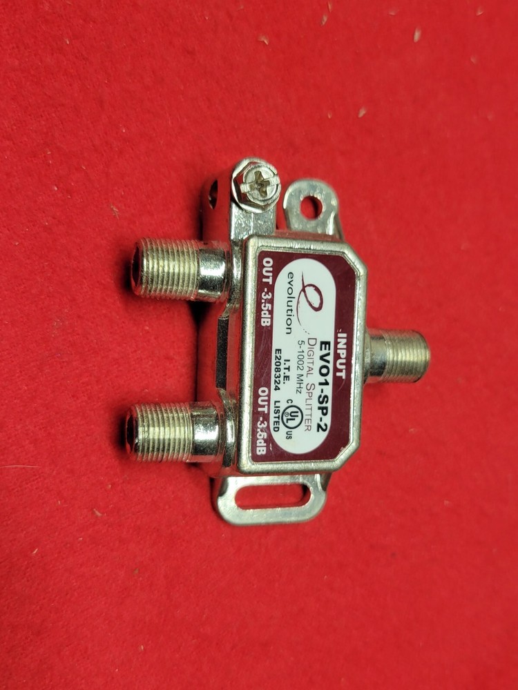 2 way Evolution EVO1-SP-2 cable splitter 1 pack