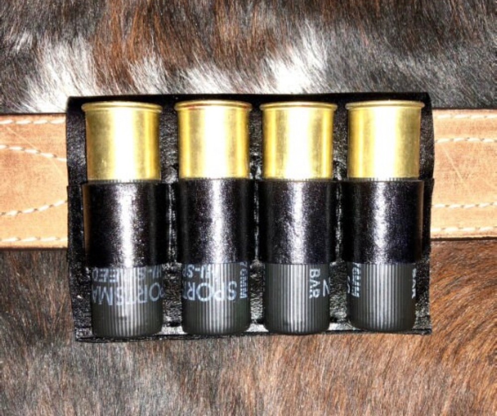 12 Gauge Belt Slide Carrier; 4 Rounds