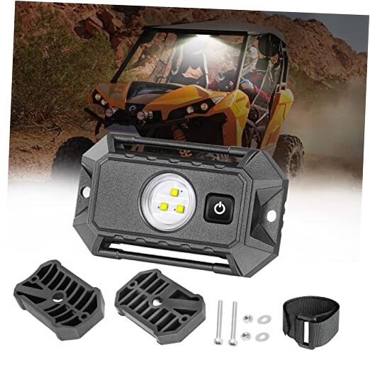 UTV LED Dome Light 12V with Switch,  Universal Roll Bar Mount LED Lights White