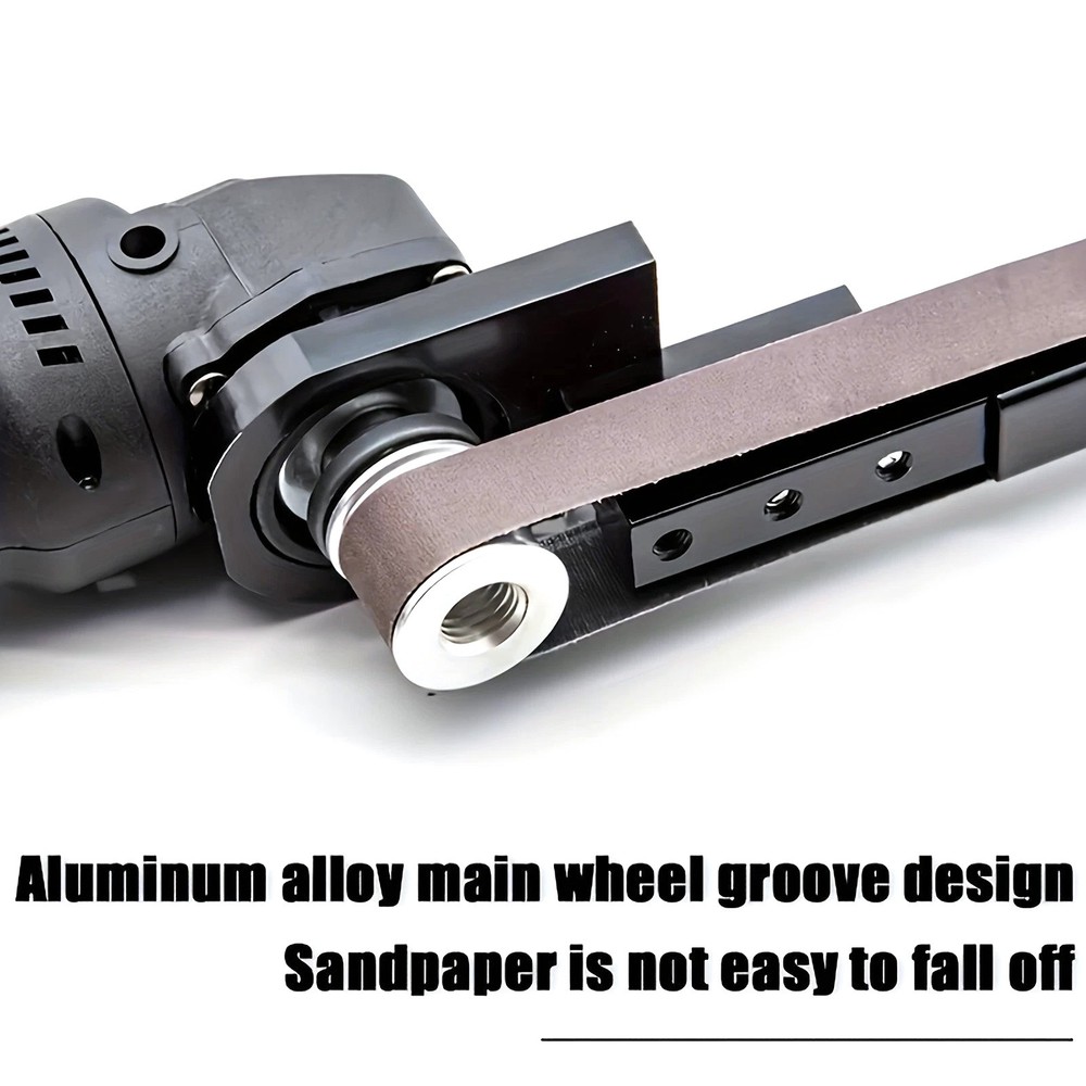 Belt Sander Adapter Kit System For Angle Grinder Metal Wood Sanding Rust Removal