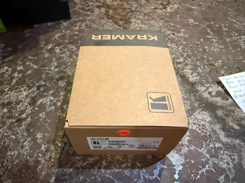Kramer VS-21H-IR 2X1 HDMI High Performance Switcher Open Box
