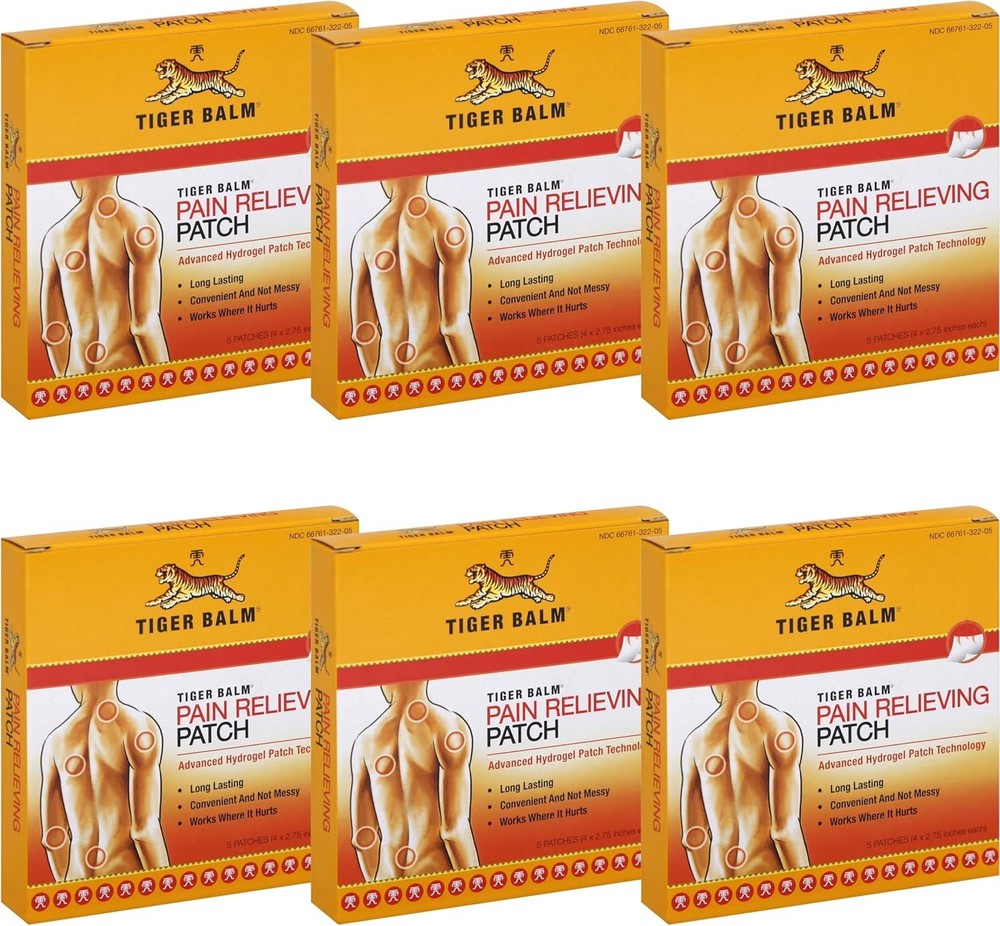 Tiger Balm Patch, Small Size Pain Relieving Patch, 5 Patch/Box -Exp:2027