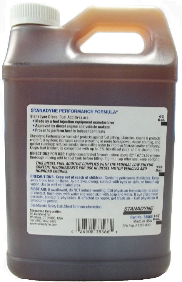 Stanadyne Performance Formula Diesel Additive 38566 - 1/2 Gallon - 4 Pk
