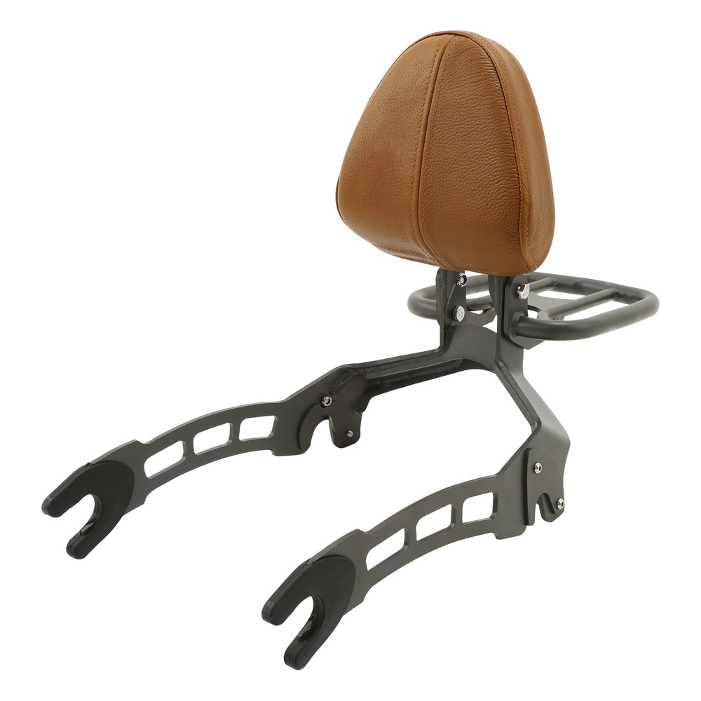 Titanium Passenger Backrest Sissy Bar Seat W/ Rack For Indian Scout Sixty 16-24