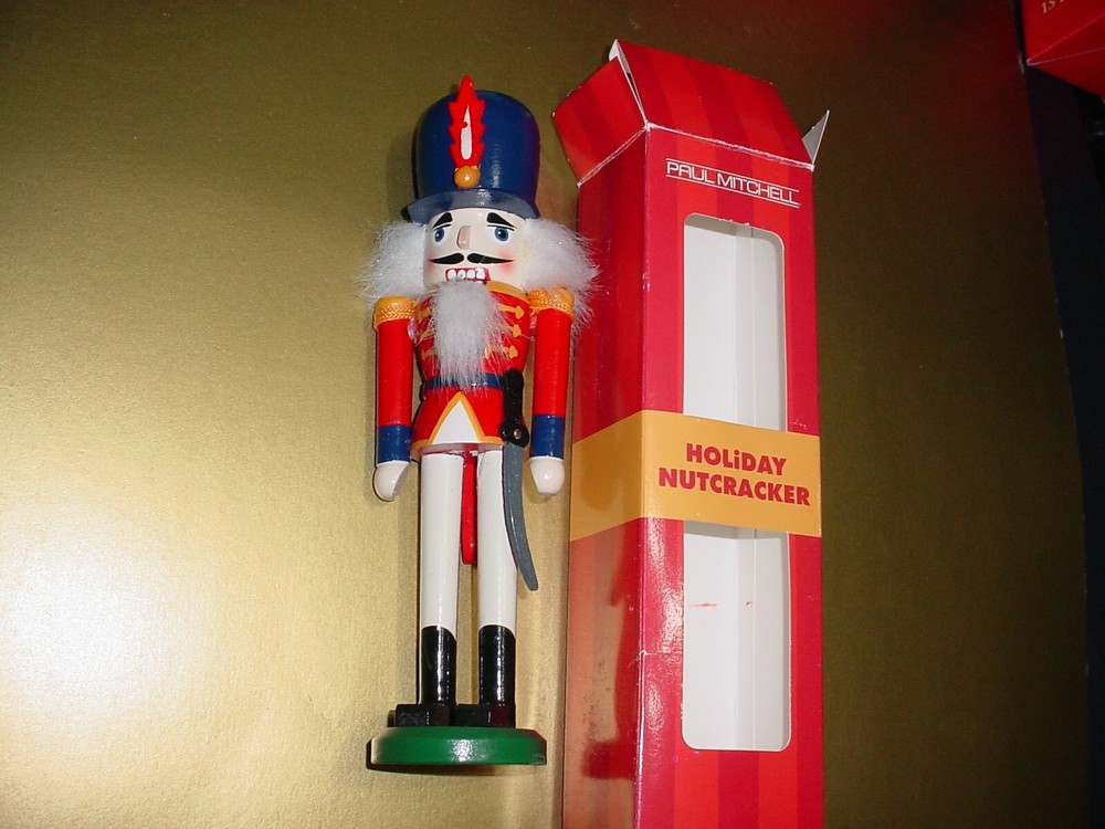 Vintage Wood Wooden Nutcracker 10" By Paul Mitchell