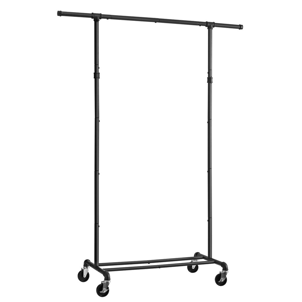 Clothing Rack with Wheels, Heavy Duty Clothes Rack, Rolling Garment Rack, Met...