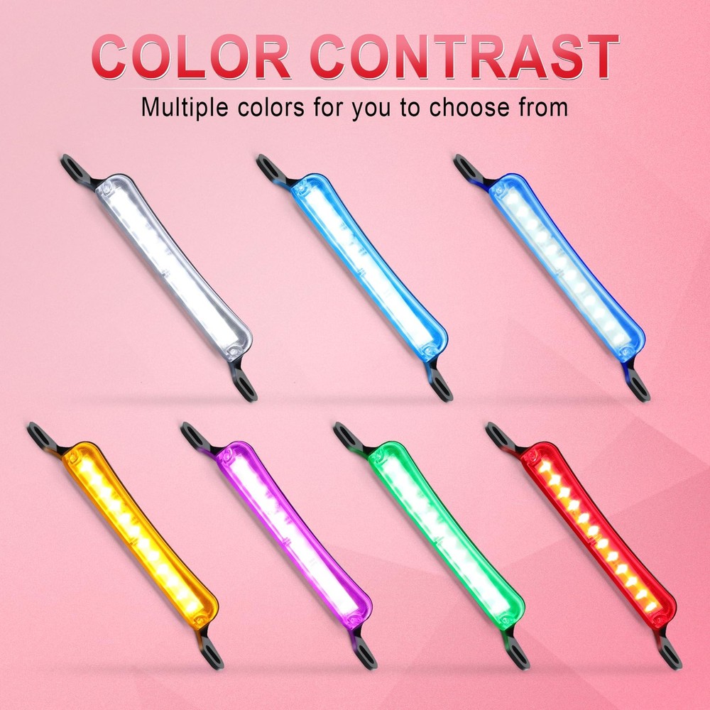 LivTee License Plate Light, Extremely Bright LED Lights Red