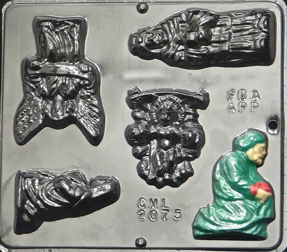 Manger Scene Chocolate Candy Mold Christmas  2075 NEW