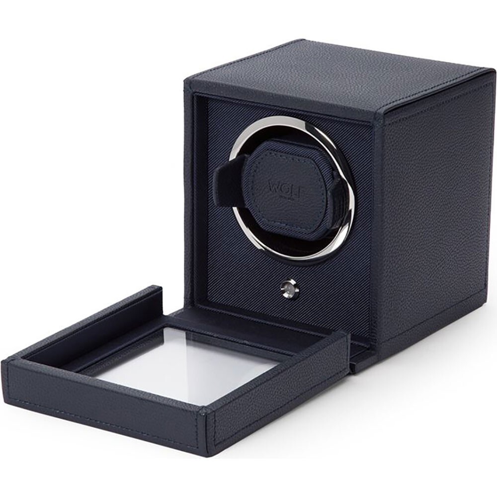 WOLF Cub Single Watch Winder Navy Blue 461117 NIB