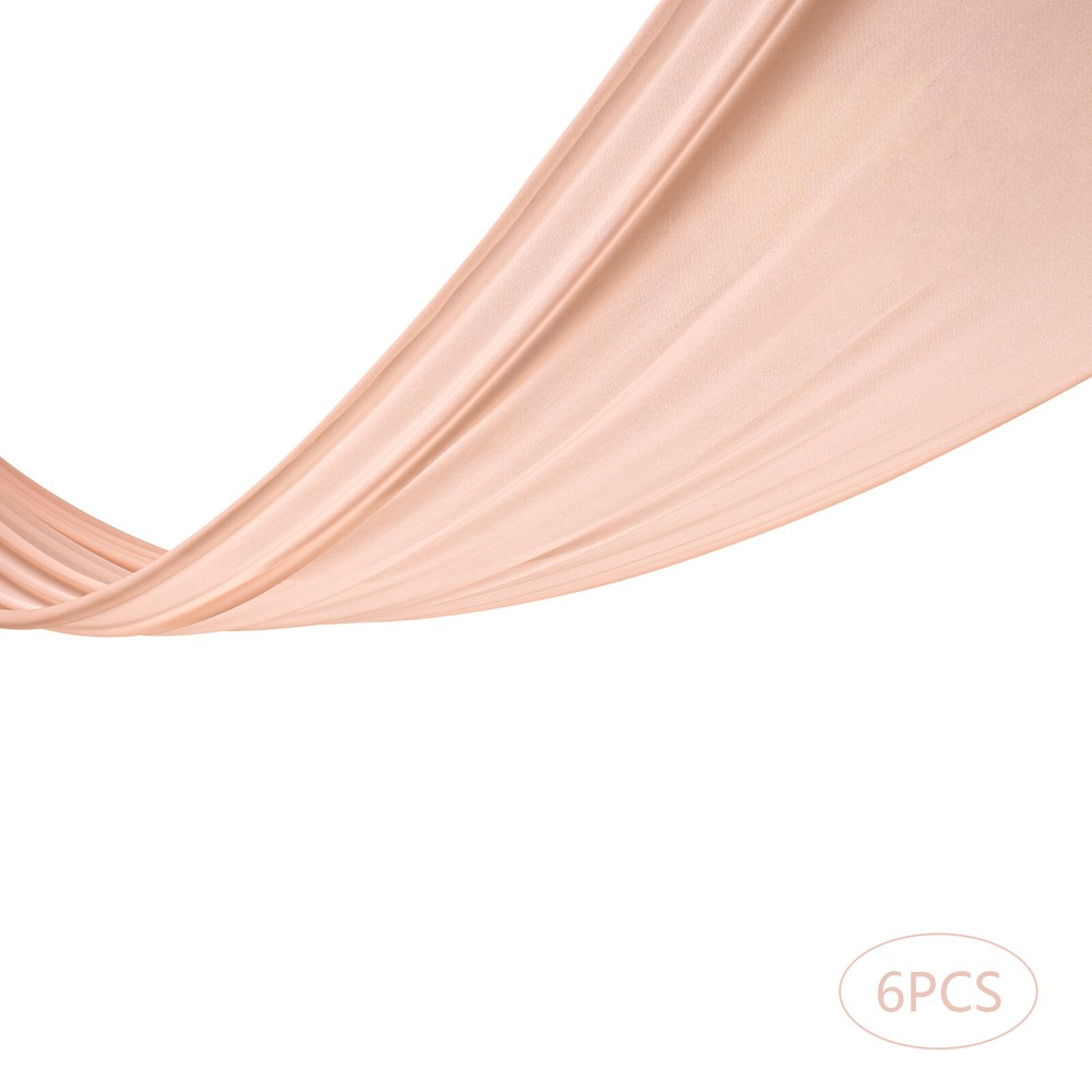 6PCS 5x30FT Ceiling Drapes Ceiling Draping Backdrop Curtains for Party Wedding