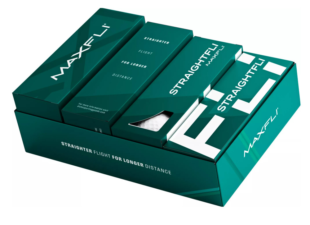 Maxfli StraightFli Golf Balls BULK 36 Pack - Gloss White