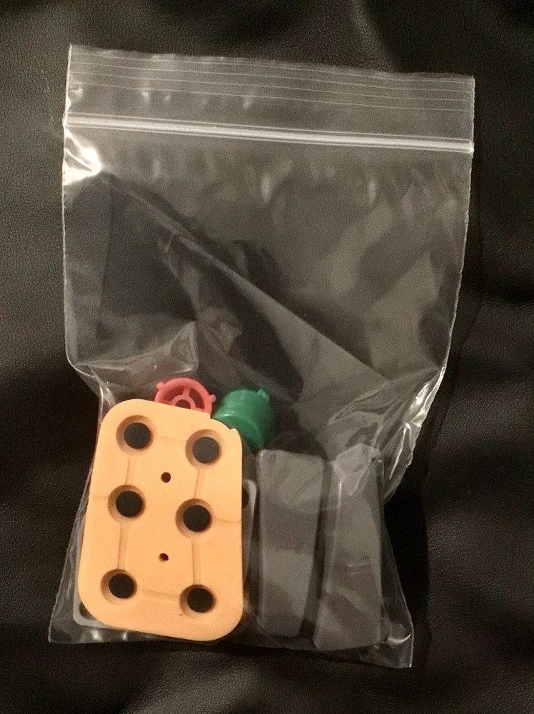 Authentic OEM Nintendo 64 N64 Replacement All Controller Buttons + Pads Full Set