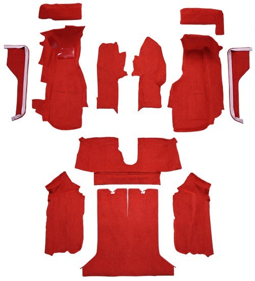 1984-1987 Chevrolet Corvette Coupe Cutpile Replacement Carpet Kit with Pad
