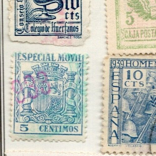 SPAIN 2 DIFFERENT REVENUE STAMPS