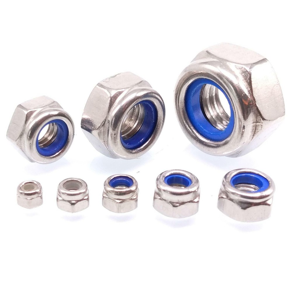 480x Self-Locking Nylon Insert Hex Nuts Stainless Steel Assortment Kit