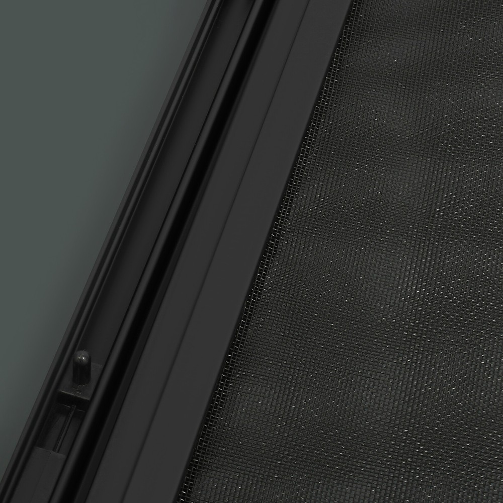 RV Window Rectangular Slide Window Clip-on Mounting Vertical Venting Window