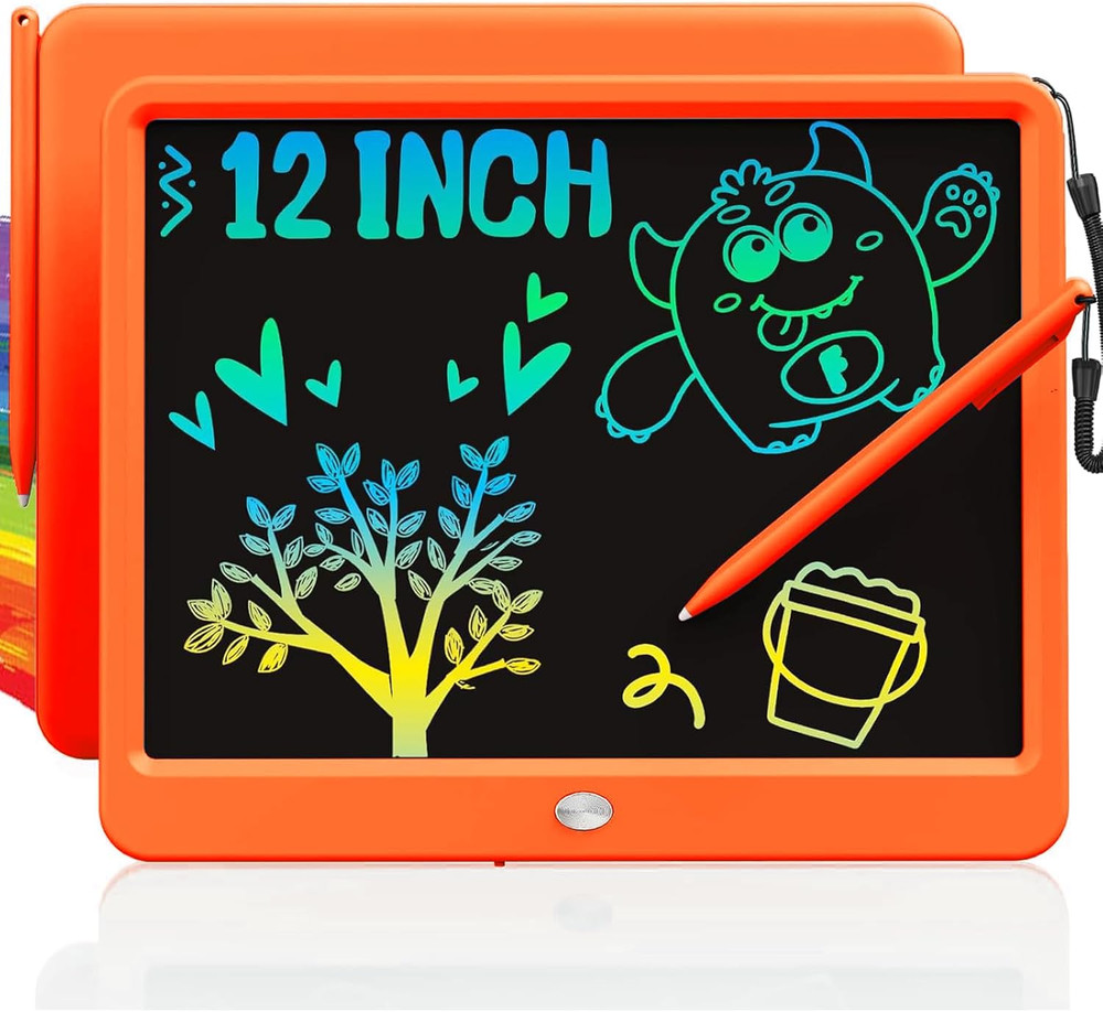 LCD Writing Tablet Doodle Board, 12Inch Colorful Drawing Tablet Writing Pad, Kid