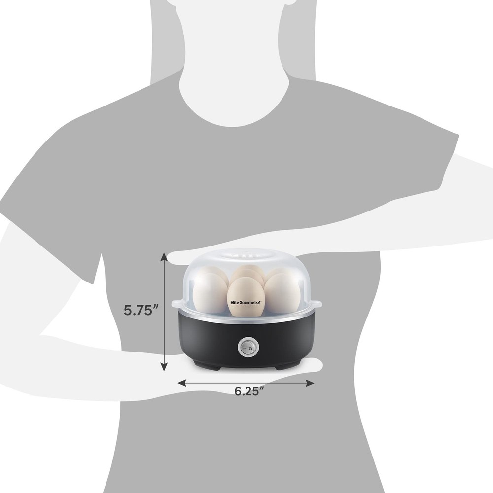 EGC115B Easy Egg Cooker Electric 7-Egg Capacity, Soft, Medium, Hard Boiled Egg