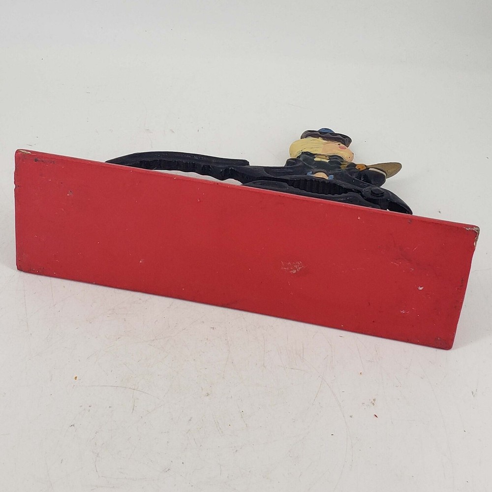 Vintage Cast Iron Hand Painted Toy Soldier NutCracker