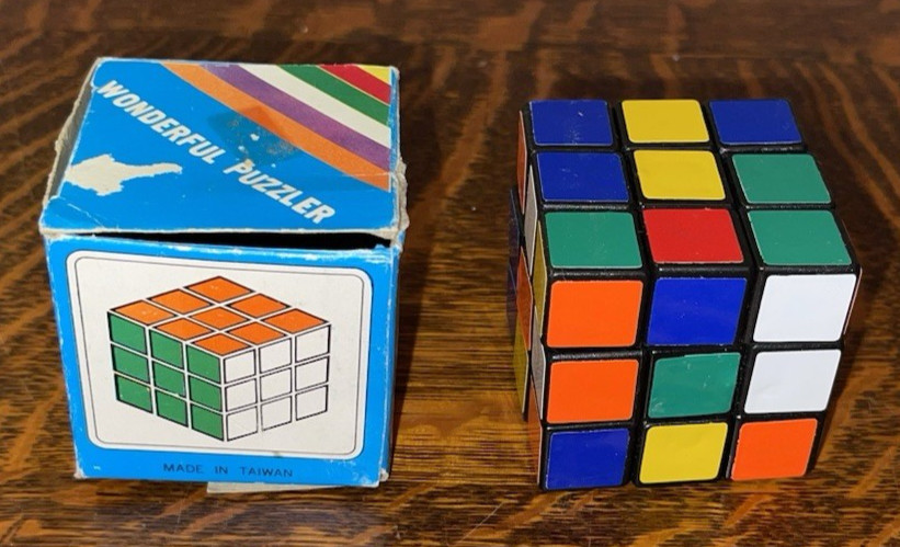 RUBIK'S CUBE~ 2-1/2"~ VINTAGE