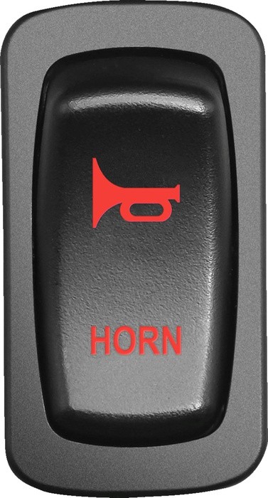 Moose Low Profile ATV/UTV Dashboard Horn Switch Red