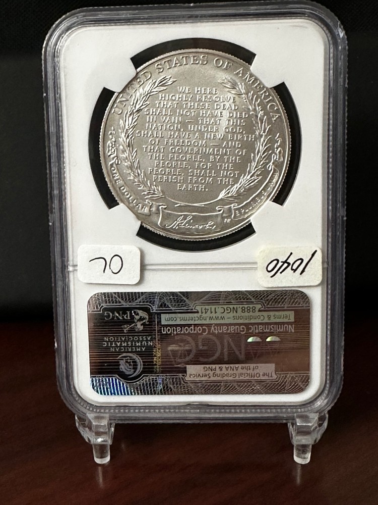 2009 P NGC MS70 Silver Lincoln $1 Bicentennial NICE