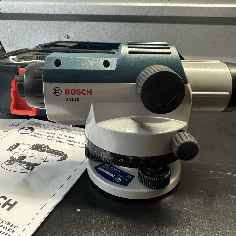Bosch GOL26 Automatic Optical Level - Blue - Nice W/ Case