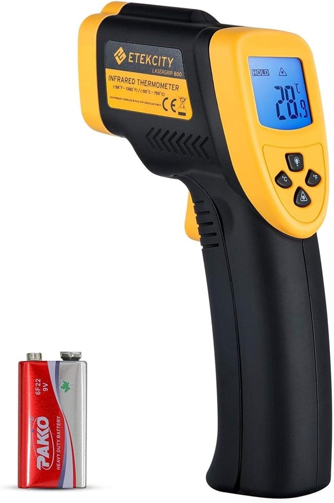 Infrared Thermometer Temperature Gun - Yellow