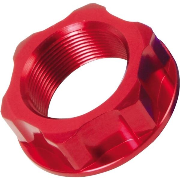 Zeta Steering Stem Nut - Red - 34361-01
