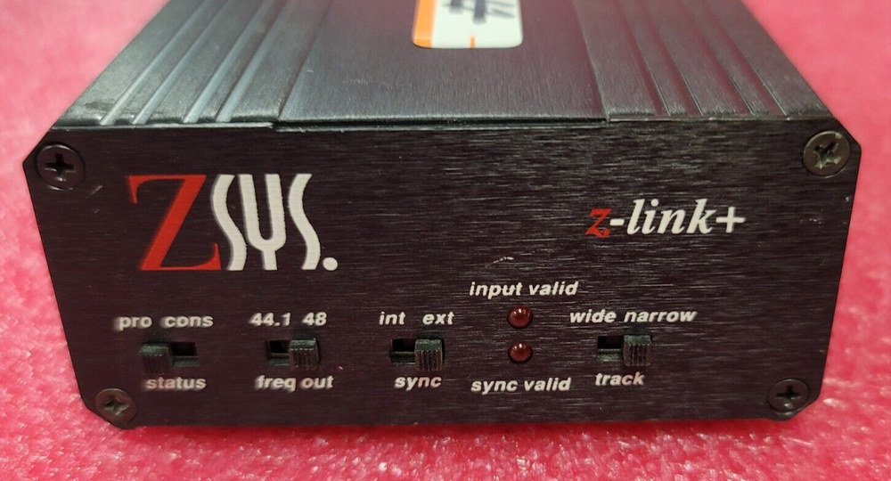 Z-Systems audio engineering Z-Link+ AES S/PDIF sync untested #AD