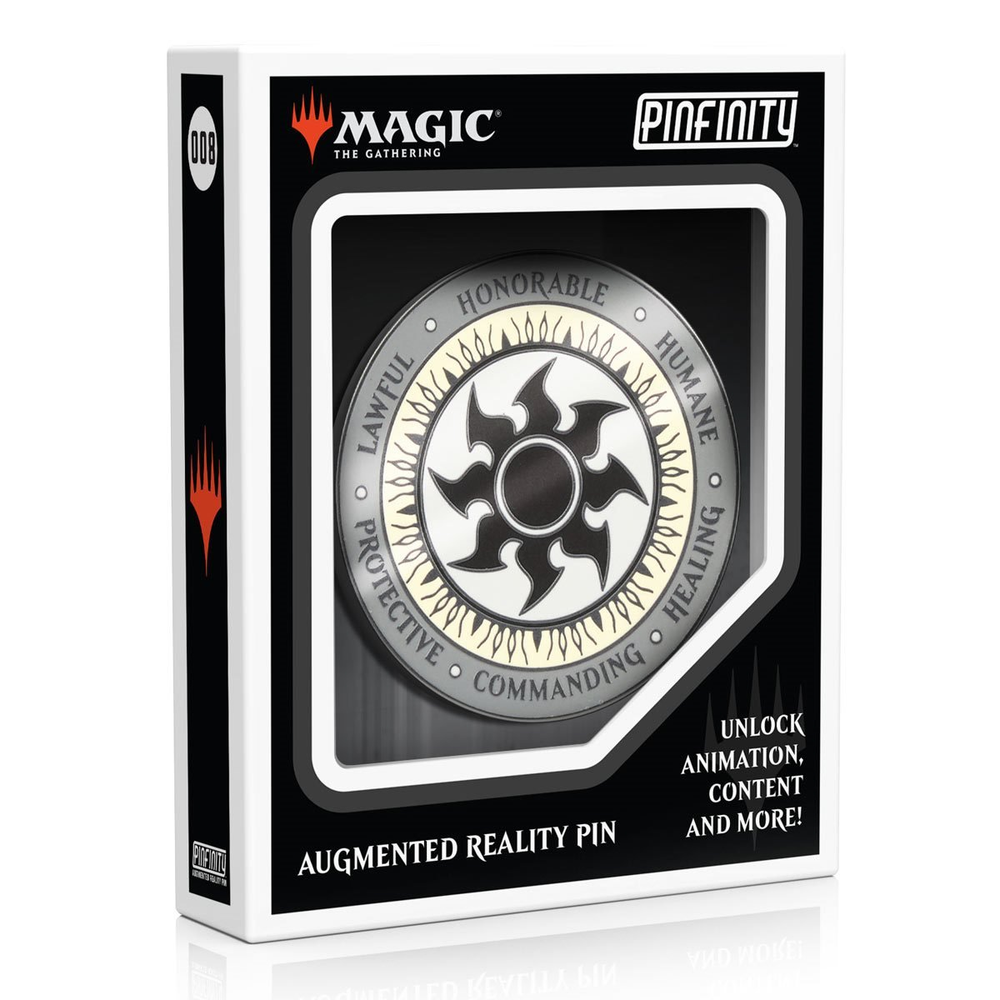 Magic: The Gathering White Mana Crest Augmented Reality Enamel Pin