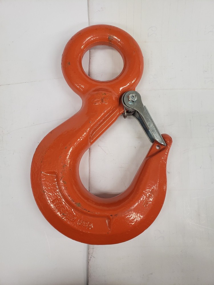 CM M7509A Rigging Hook w/ Safty Latch 22,500 WLL