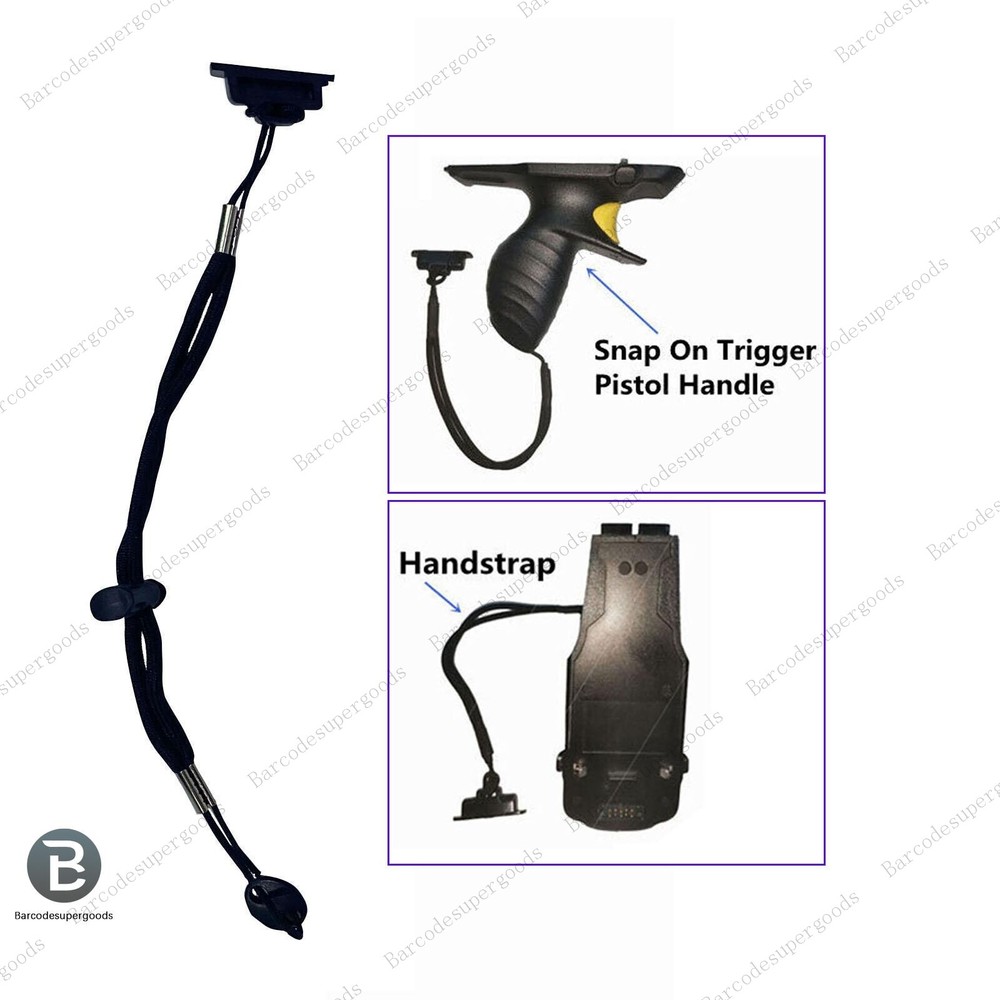 2Pcs Trigger Handle Clip and Hand Strap (ADP-TC7X-CLHTH-10) for Symbol TC70 TC75