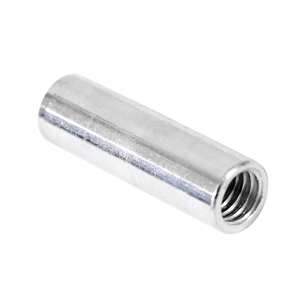 NIDAYE 20 Packs 3/8"-16 Round Rod Coupling Nuts, UNC Threaded 3/8"-16, Silver